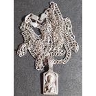 Шикарная цепочка с иконой серебро 925, лот#25, С РУБЛЯ! МНОГО ЛОТОВ С РУБЛЯ БЕЗ МЦ!