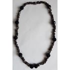 Бусы Раухтопаз чешский,  длина ожерелья 62 см. Старая Чехословакия