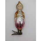 Редкая раскраска. Елочная игрушка "Маленький Мук". Пропаганда. СССР. Прищепка