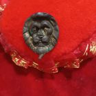 Пряжка накладка голова льва РИА с родным креплением