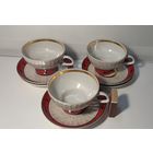 Чайная пара Минский фарфоровый завод 3 шт. СССР.+ 2 блюдца.
