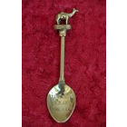 Ложка с серебрением сувенирная  коллекционная   А7   ( 10,7 см )
