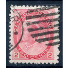 Британские колонии - Канада - 1898/1902г. - королева Виктория, 2 с - 1 марка - гашёная [Mi 65]. #3-WB-78-A-1