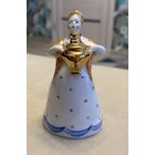 Статуэтка Фарфоровая Девушка с самоваром . Дулёво