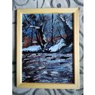 Картина акрилом Зима