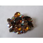 БРОШЬ ВИНТАЖНАЯ С КАМНЯМИ.