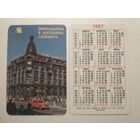 Карманный календарик. Дом книги . 1987 год