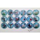 18 монет - 70 лет победы в ВОВ - 5 рублей- цветные