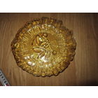 Благотворительный аукцион . Тарелка . Мурахвер . Стеклодув . Неман . Стекло 1980