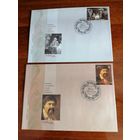 Украина 2014 Два КПД с марками "К 200-летию со дня рождения поэта и художника Тараса Григорьевича Шевченко" (специальное гашение с клеем) Mi.1438-1439