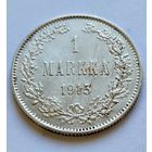 1 марка 1915 год . Финдляндия в составе Российской Империи.  Отличная
