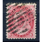 Британские колонии - Канада - 1898/1902г. - королева Виктория, 3 с - 1 марка - гашёная [Mi 66]. #3-WB-78-A-1