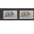 Чехословакия-1957 (Мих.1013-1014) , **, Спорт, Велоспорт ,Велосипеды