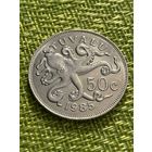 Тувалу 50 центов 1985 г ( Осьминог : фауна : Елизавета ll )