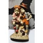 Статуэтка дети и гнездо. Румыния 70 е. Гипс