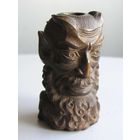 Трубка курительная в виде дьявола ручная работа