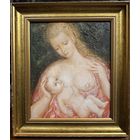 Кузьмич А.В. "Моя Мадонна", 1992 год;к/м; 30/36 см.без учета рамы