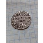 Редкий трояк 1543 года в отличном состоянии!!!