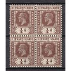 154.BrKCI. Великобритания. Колонии. Подветренные острова. Стандарт. Георг V. 1921/32 гг. 1/4P. Кварт. Mi.#58.