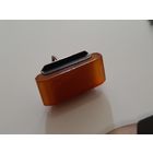 Запонка Янтарь, Серебро пр. 875 СССР.