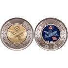 Канада 2 доллара, 2024 100 лет Королевским военно-воздушным силам Канады набор 2 монеты UNC