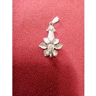 С рубля без мц. кулон "Цветочек", зЗвезда925пр. длина 3.5см.