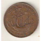 Великобритания 1/2 пенни 1945