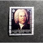 Марка Германия 1985 год Иоганн Себастьян Бах