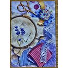 Посткроссинг. Открытка подписана с маркой. Прошла почту