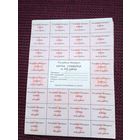 Карта потребителя на 100 рублей РБ