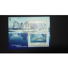 Блок СССР 1990. Научное сотрудничество в Антарктиде.