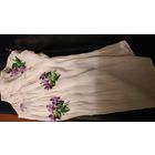 Блуза с вышивкой, шифон. Фиалка Монмартра