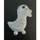 Ёлочная игрушка СССР Утёнок пластик a-la картонаж