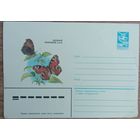 Художественный маркированный конверт СССР. 1984. Бабочка.Художник Ерусалимчик А.