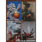 С Новым Годом серии "Свечи". Венгрия. 1970-е. 4 штуки.