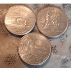25 центов (квотер) 2001 США Нью- Йорк. С. Каролина. Род Айленд