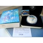 1 доллар 2004 Австралия. Австралийские антарктические территории. Станция MAWSON 1954-2004. Юбилей Пингвины Серебро 999