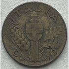 Италия 10 чентезимо 1939 г.