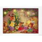 Открытка. Фауна. Животные. С новым годом! Белки. Белочки. Художник Ек. Бабок (чистая)