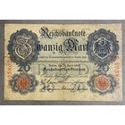 Банкнота 20 марок 1910 год. Германская империя.