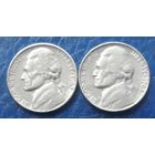 5 центов  1963 Р & D США Джеферсон 2 монеты