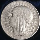 5 злотых 1934 год Ядвига со знаком под лапой