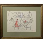 Щемелёв Л.Д. Бумага, фломастер. 1966г. Р.58х47 см.