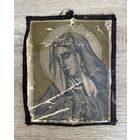 Старинная литография Божией Матери скорбящая