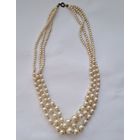 Тройные бусы. Ожерелье СССР. Длина 45 см