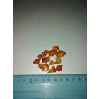 Кусочки янтаря сняты с бус. Времен СССР.