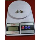 С рубля без мц. серьги ракушки, .8МБ мЗвезда875пр. 1х1.1см.