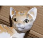 Фарфоровая статуэтка Котенок, фарфор, глазурь, ЛФЗ, СССР, высота 14 см