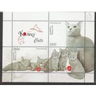 Беларусь 2009 год. Фауна Кошки. Номер по Michel block 69. Состояние MNH