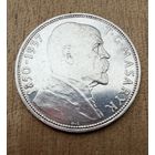 20 крон 1937 г. Смерть Президента Масарика. СЕРЕБРО.